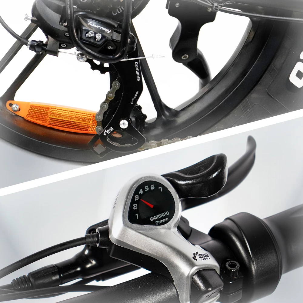 

Electric Bicycle 7 Speeds Groupset Speed Shift Lever Rear Derailleurs 14-28T Chain Cassette Ebike Gear Shifting Parts
