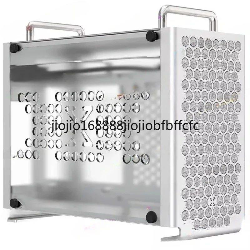 Suitable for portable aluminum ITX chassis, acrylic side panel bracket SFX power supply, small PC desktop computer chassis