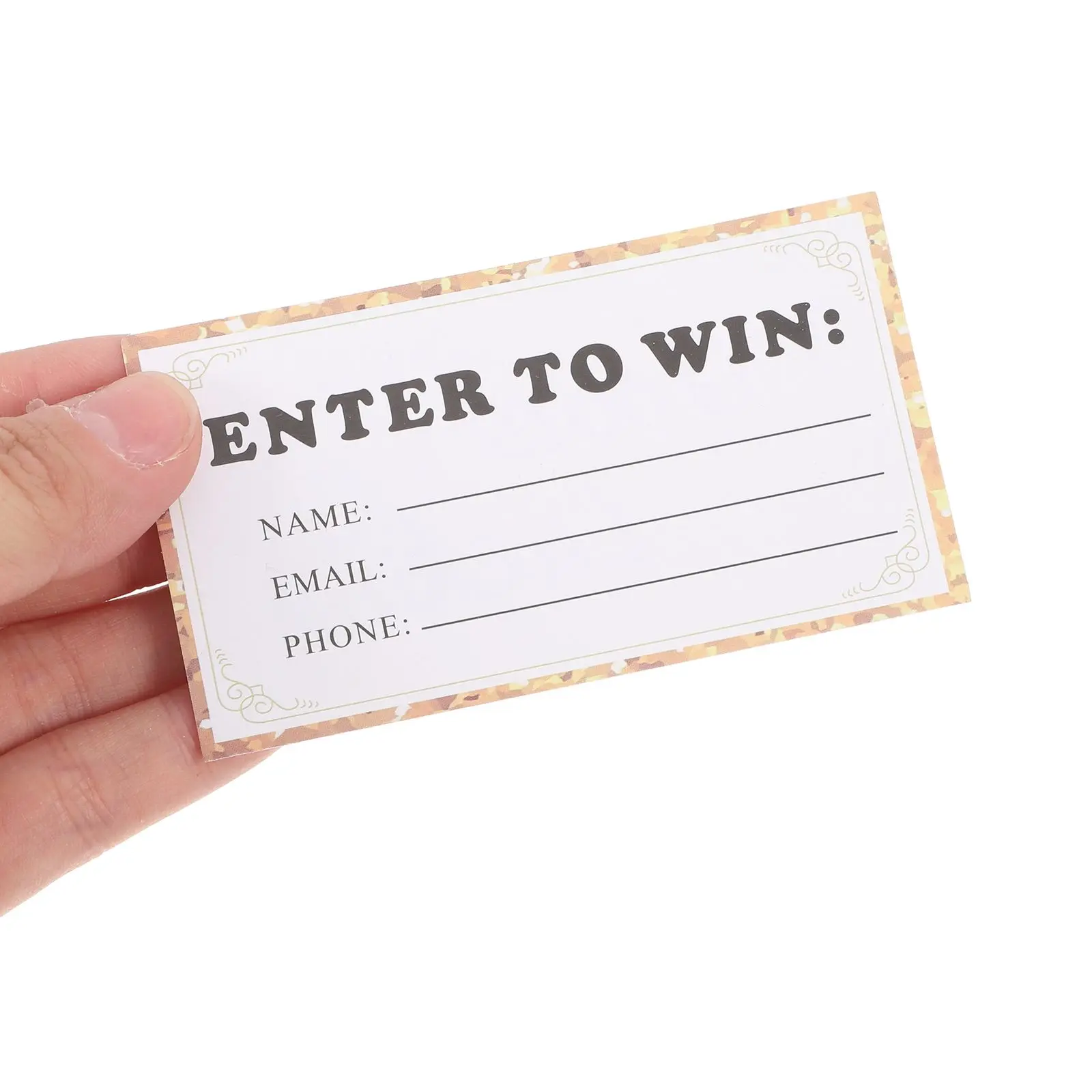50 Pcs Lottery Cards Classroom Essentials Auction Tickets Raffle Chinese Prizes Craft Show Must Haves Golden Bbq Work