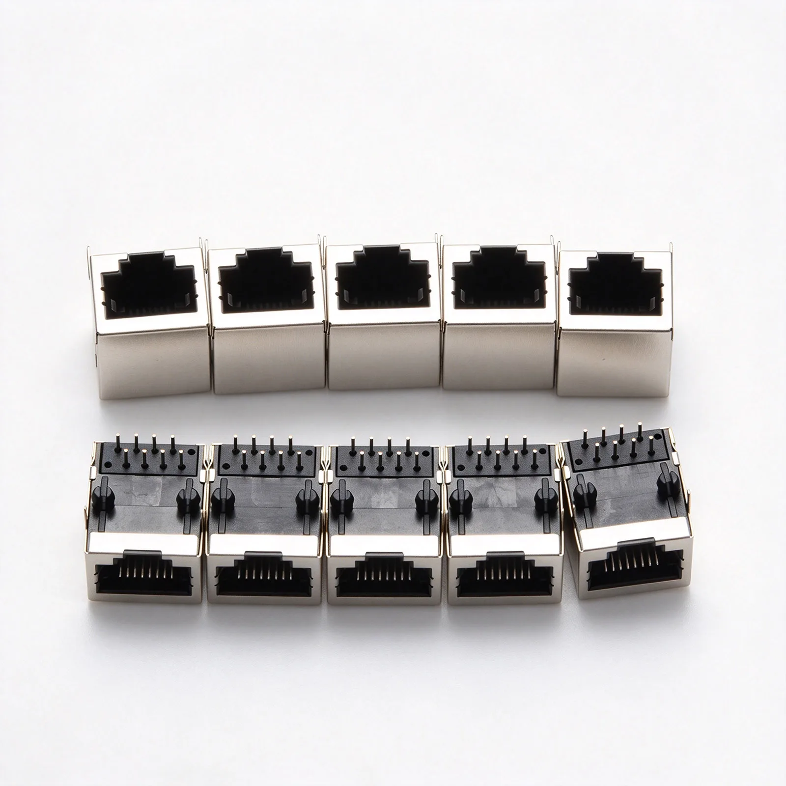 1PCS RJ45 8P8C Single Network Crystal Head Female Socket 8P8C Network Cable Interface Female Connector