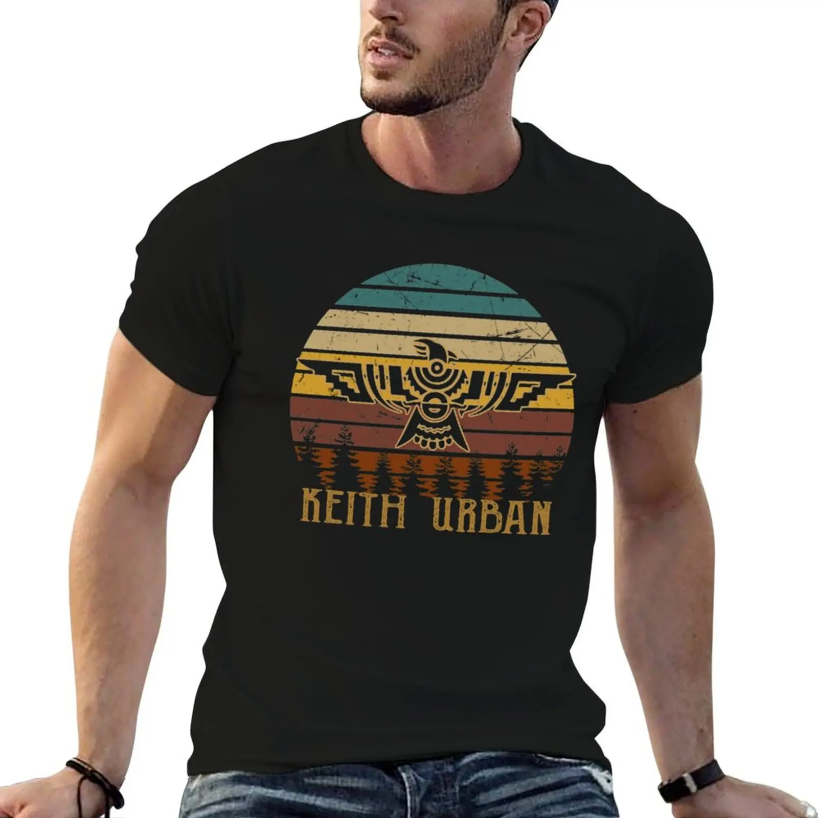 Vintage Keith Rock Urban Youth Gift For Men Women T-Shirt Daily Casual Short Sleeve Tee Shirt