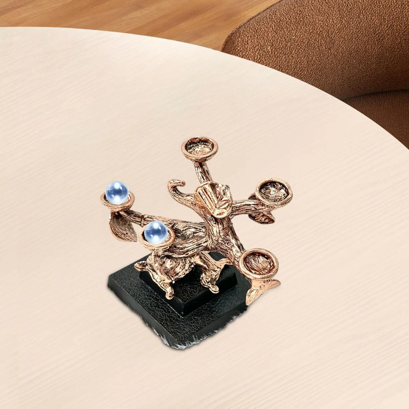 Crystal Ball Stand Multifunctional Tree Shaped 5 Tray Sphere Display Rock Display Stand for Agate Office Photo Props Desktop