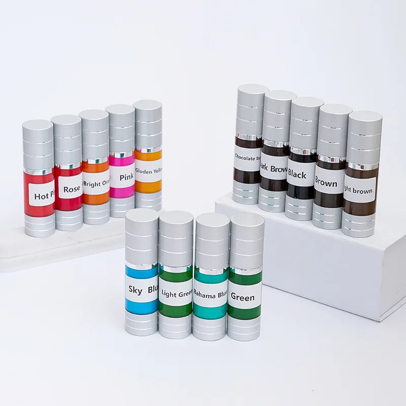 15ML Pump Bottle of Professional Body Art Tattoo Ink: Natural, Plant-Based Micro-Pigments, Permanent Tattoo Ink