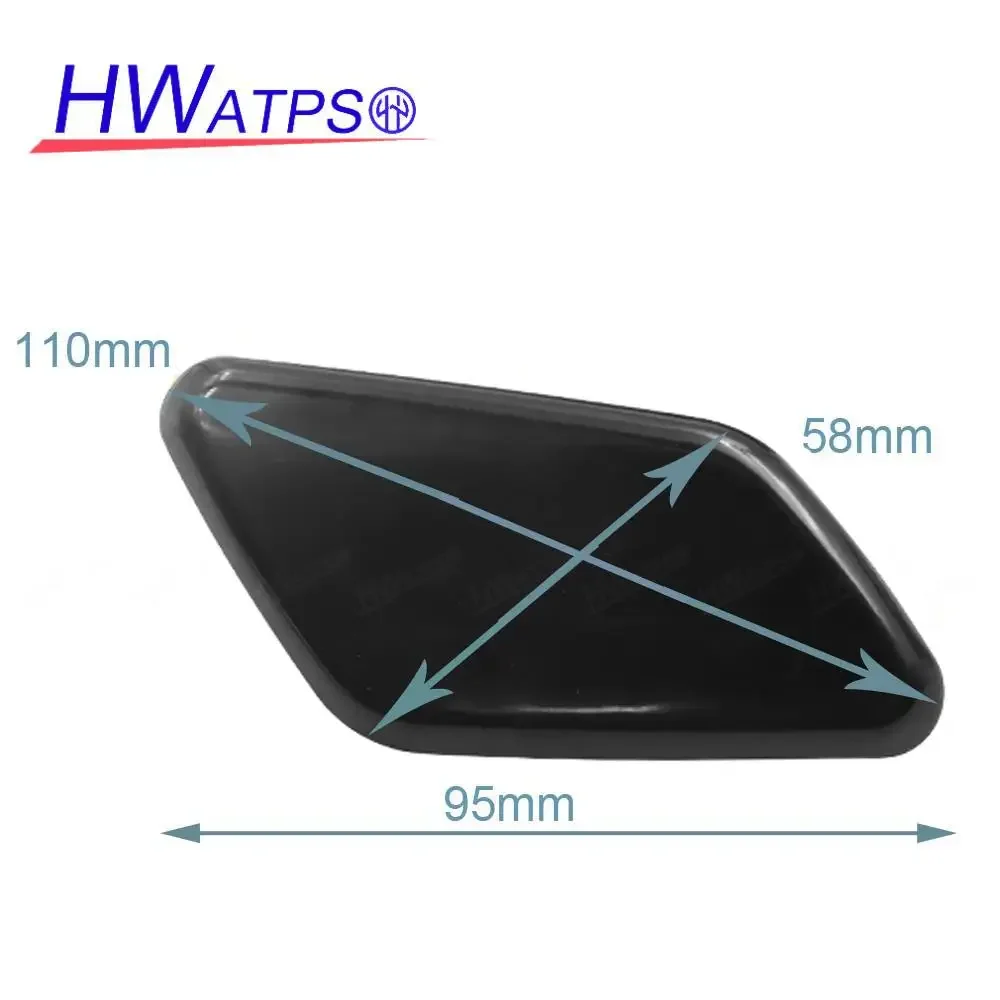 HWATPS For Mitsubishi Outlander 2.4L 3.0L 2016-2019 8264A311WB LH 8264A312WB RH L&R Headlight Washer Spray Nozzle Cover Cap