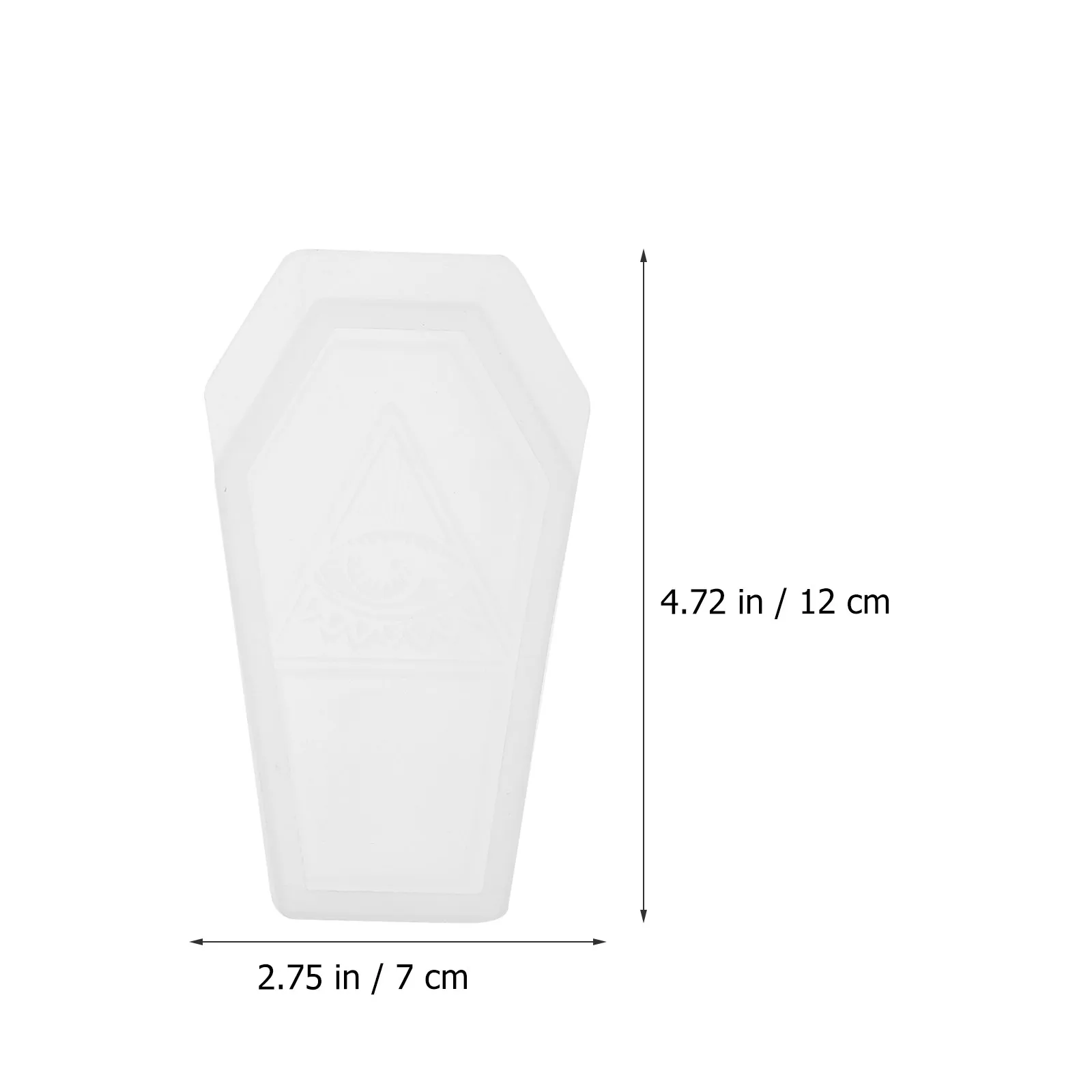 Coffin Shape Storage Box Mold Halloween DIY Crystal Epoxy Mould Strong Break Resistance Safe Non-Stick DIY Storage Box Mold