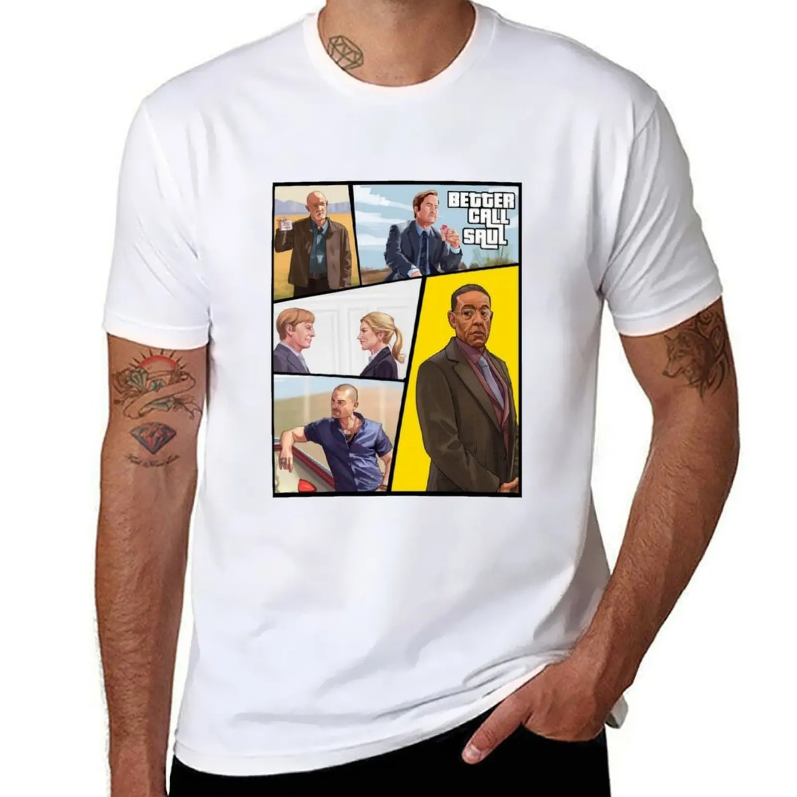 

Better call Saul GTA style poster T-Shirt t shirts for man cotton funny t shirt man cotton T-Shirt