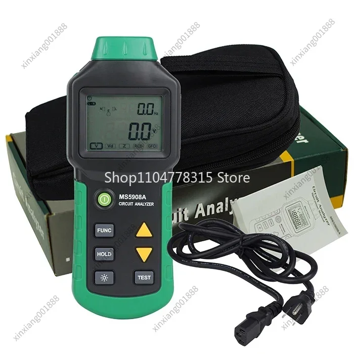 For MS5908 Circuit Analyzer RCD Tester Loop Resistance Meter 85-265V AC