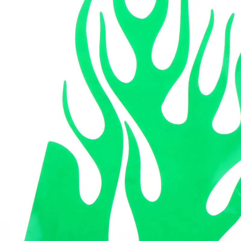Motorrad-Flammen-Feuer-Kreativ-Aufkleber, wasserdichtes Vinyl, kratzfestes Dekor für Roller, Helm, Auto, Stoßstange – Detail 11