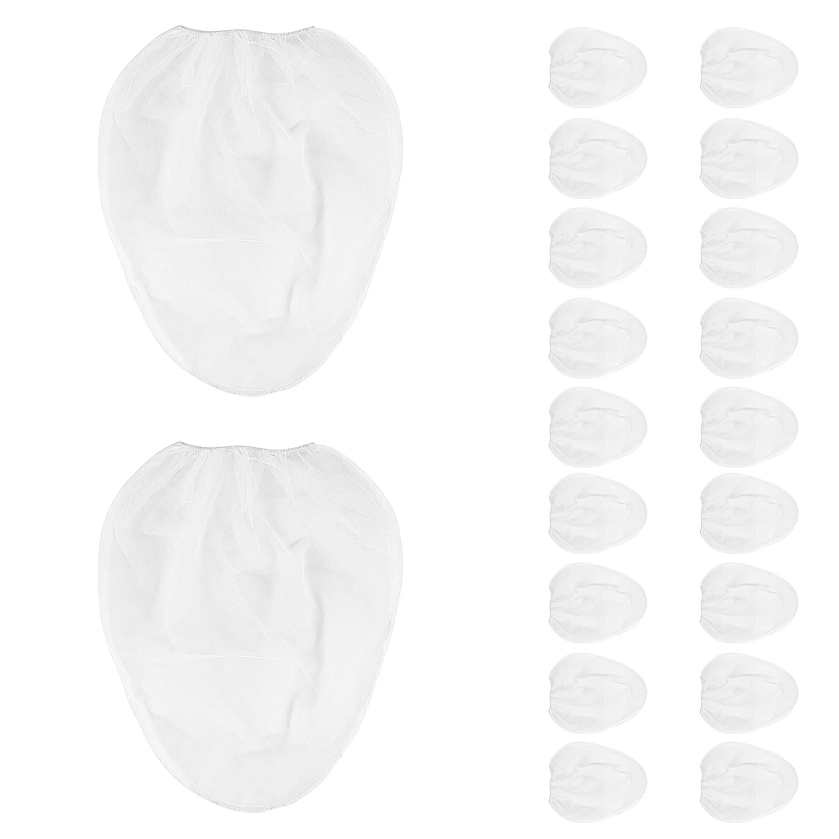 A51M-20 Pack Strainer Bag, 5 Gallon Paint Strainer With Elastic Top Opening White Fine Mesh Filters Bag For Paint Gardening