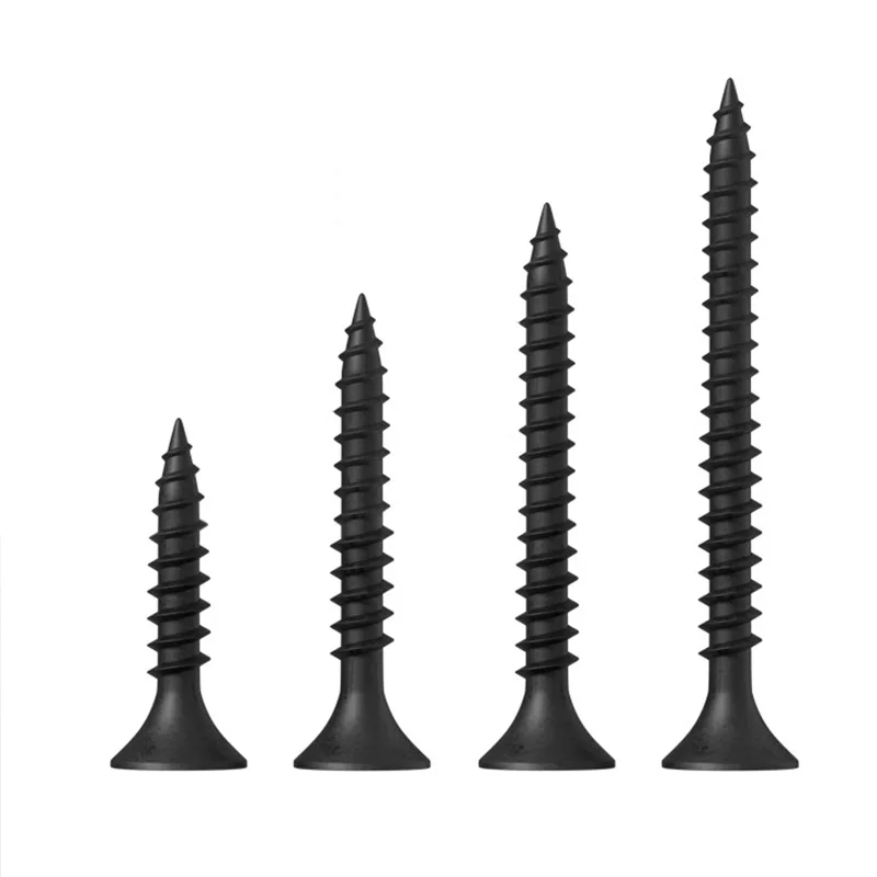 Good Quality Fasteners 3m Black/gray Phosphated Bugle Head Gypsum Board Fastener Drywall Screw OEM Flat GB Black Color