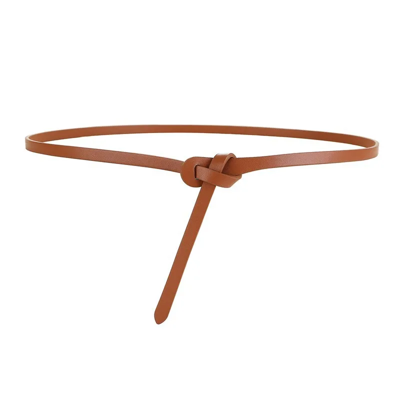 

Knotted Women Belt Genuine Cow Leather Belt for Trousers Female Casual Pin Leather Ladies Jean Belts