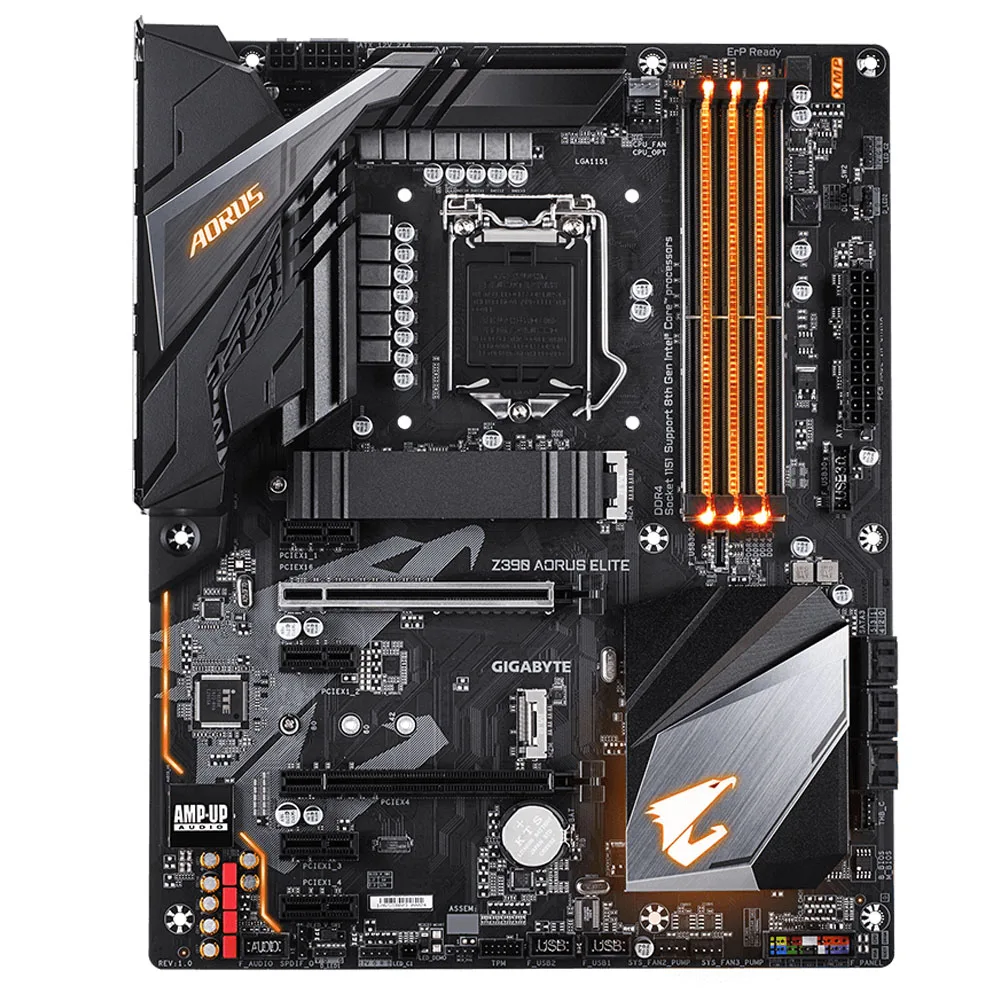GIGABYTE Z390 AORUS ELITE LGA 1151 с материнской платой Intel Z390 SATA 6 Гбит/с ATX Intel