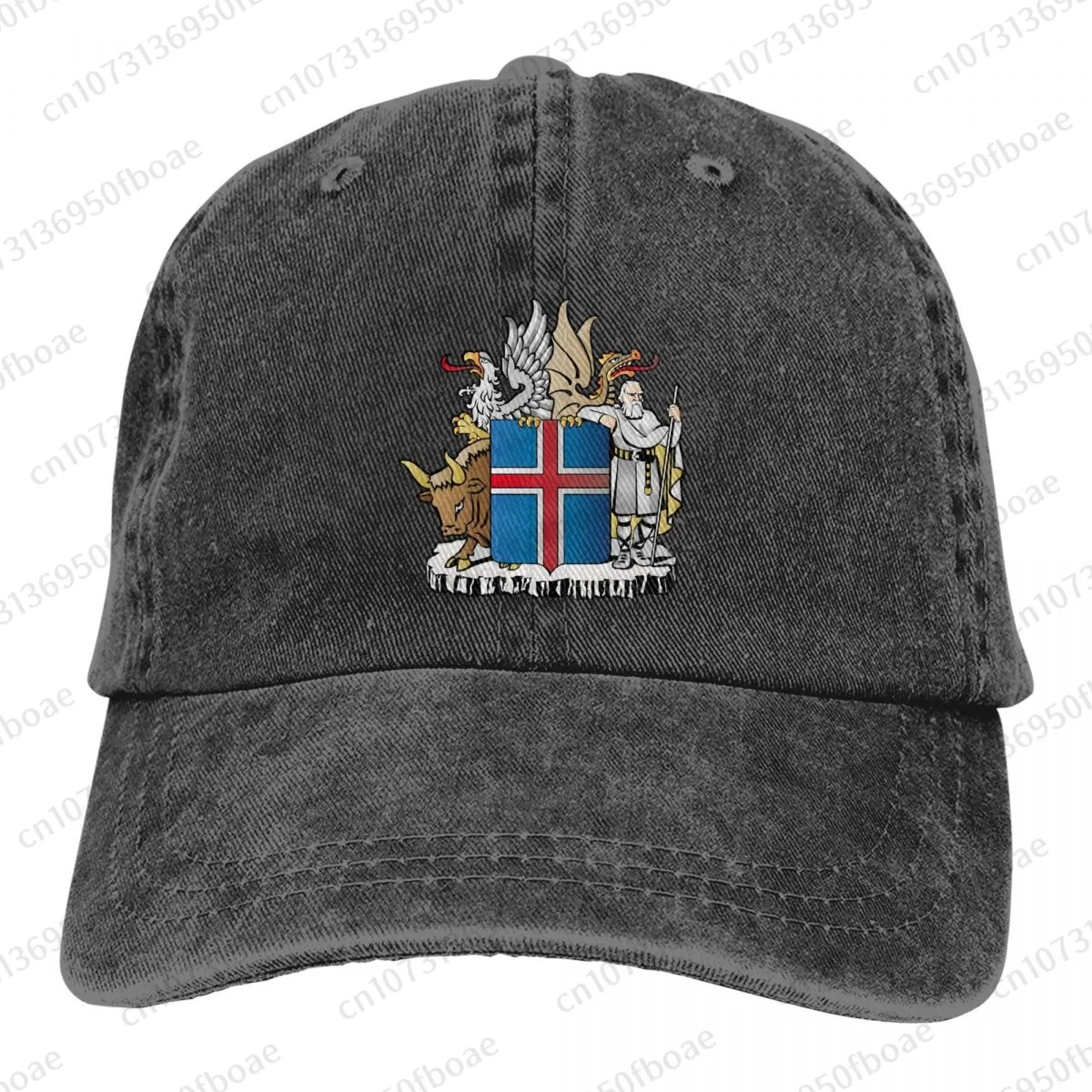 Of Arms Of Iceland Fashion Unisex Cotton Baseball Cap Classic Adult Adjustable Denim Hat