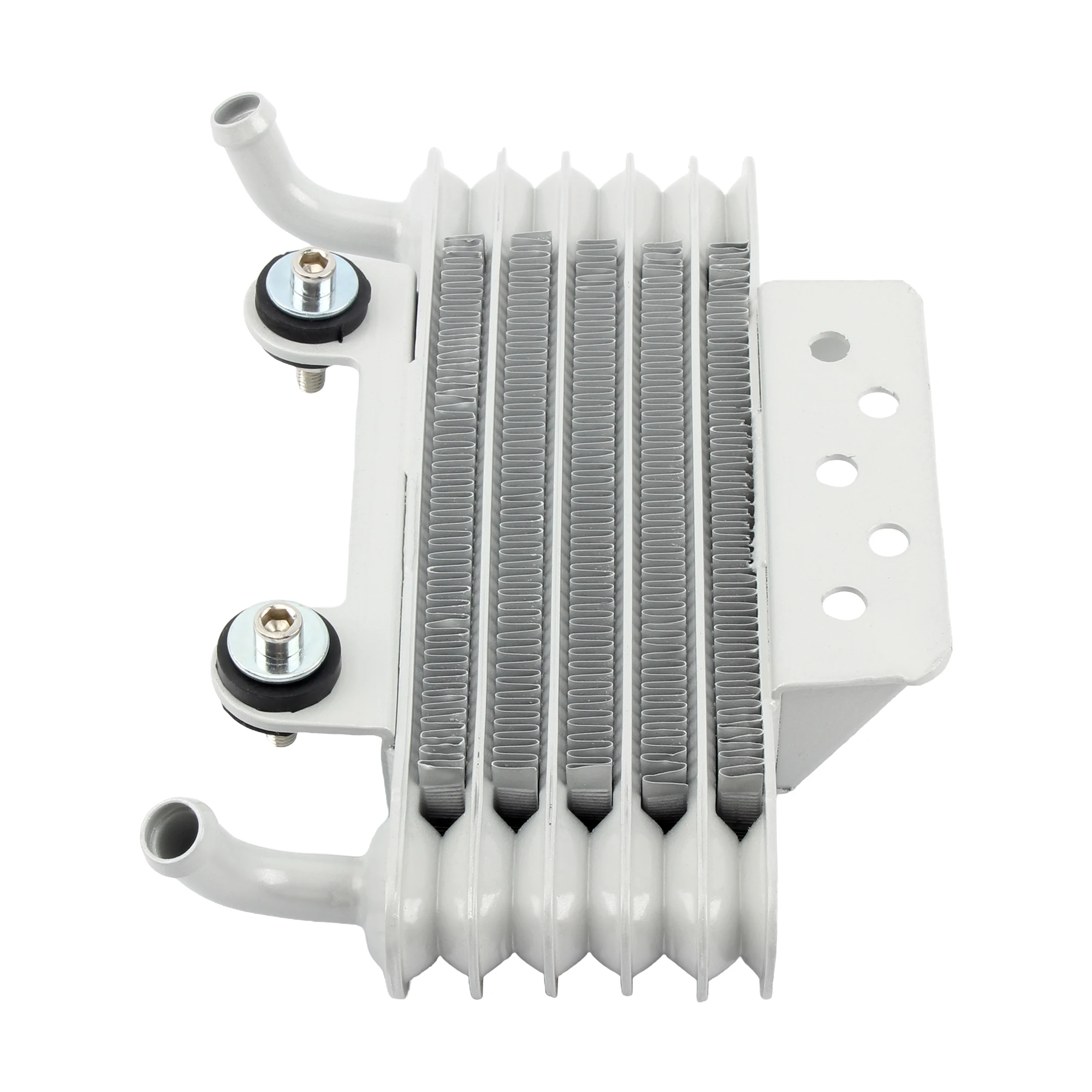 5 Row Motorcycle Engine Oil Cooler 205mm Aluminum Oil Radiator 90mm Mounting Hole Universal for 125-250cc Motocross Dirt Bike