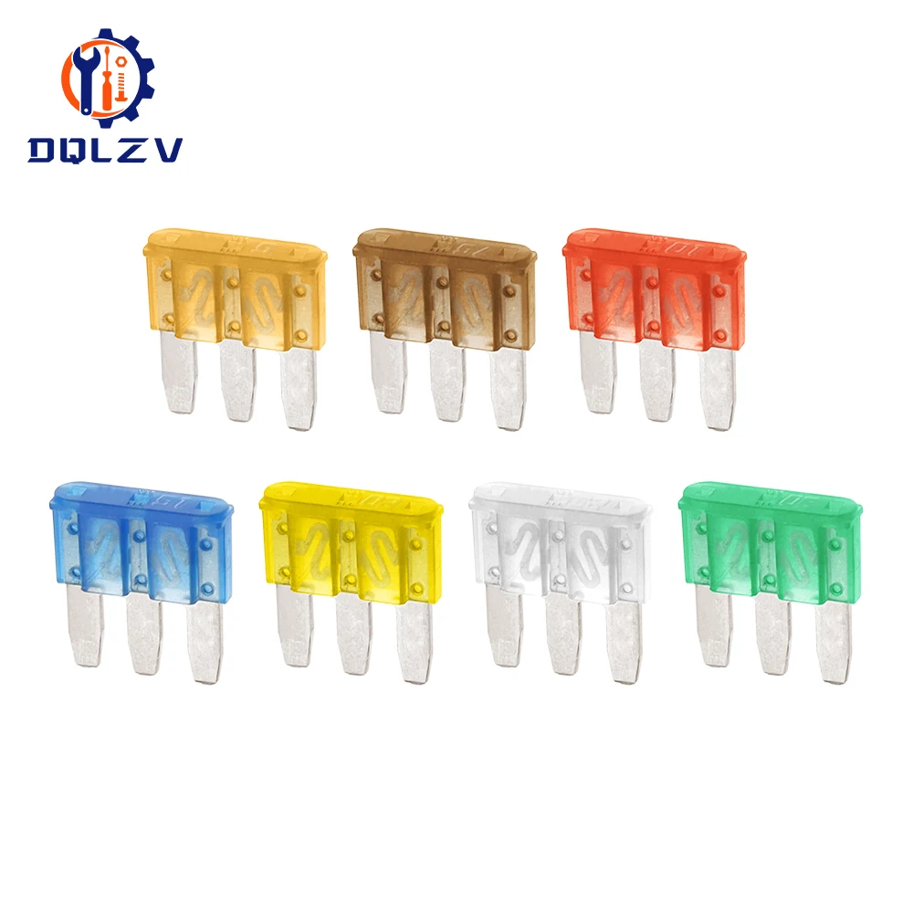 Micro3 Fuse 3 Pins High Quality Automotive Car Fuses For Ford Focus Mondeo Dodge JEEP 5A 7.5A 10A 15A 20A 25A 30A