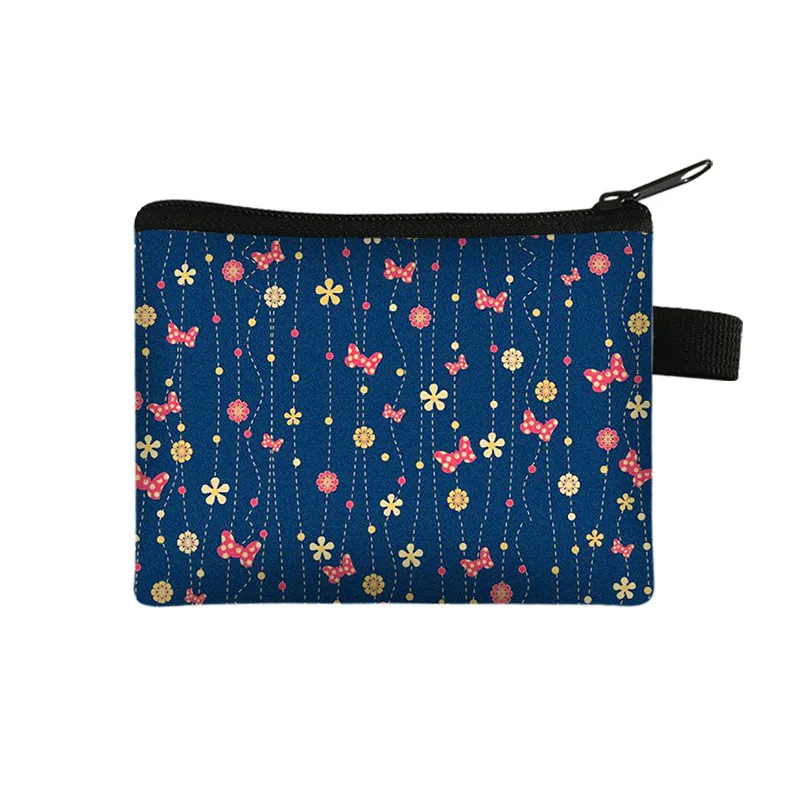 Monedero pequeño con lazo para mujer, cartera pequeña y fresca con cero, bolso portátil para guardar llaves y monedas, bolso de mano, Mini bolso cuadrado