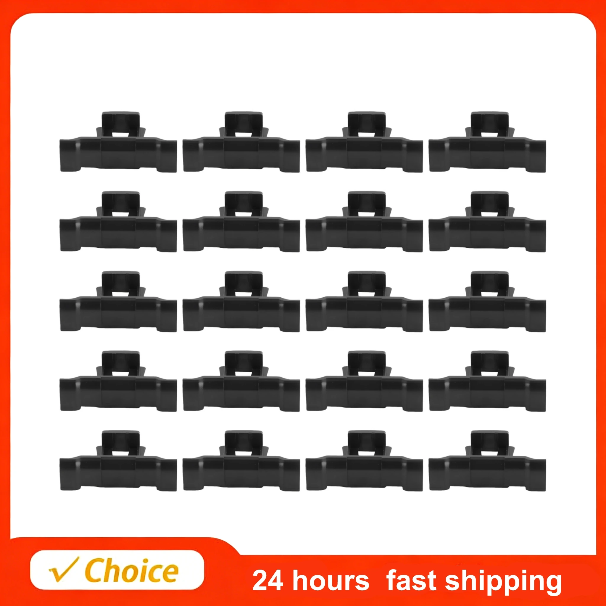 20Pcs Solar Panel Drain Clip 35mm ABS Photovoltaic Panel Water Guide Clamp Water Guide Buckle Drainage Clamp for Outdoor