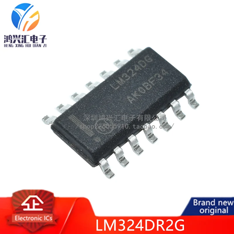 (10PCS) 100% original LM324DR2G Op Amp Quad GP ±16V/32V 14-Pin SOIC N T/R