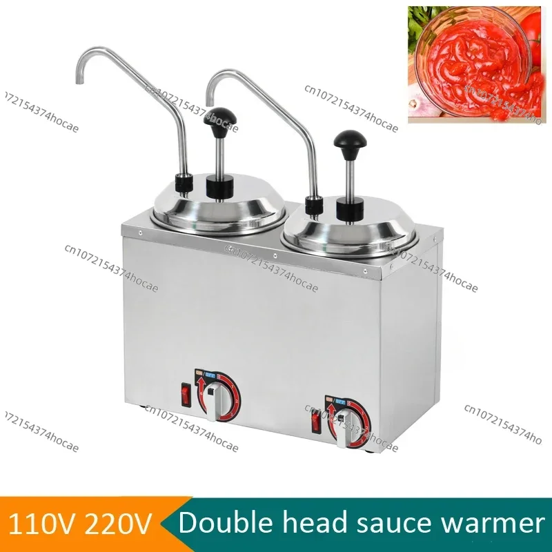 Chocolate Cheese Jams Warmer Dispenser Machine Stainless Steel Commercial Jam Sauce Keep Warm Machine Sauce Warmer With Pump