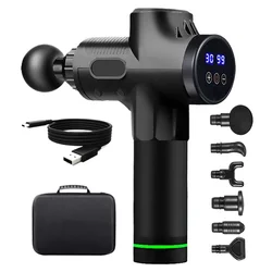 Fascial Massage Gun Electric Percussion Pistol Massager For Body Neck Back Deep Tissue Muscle RelaxationFitness