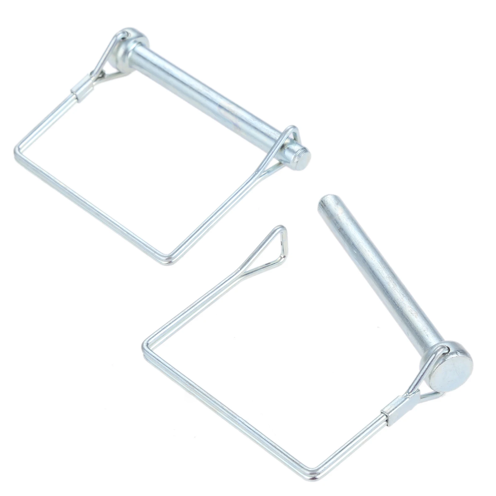 2PCS Steel Square Shaft Locking Pin For Boat RV Coupler Latches Jack Legs Pintle Hooks Garden PTO Easy To Install Secure