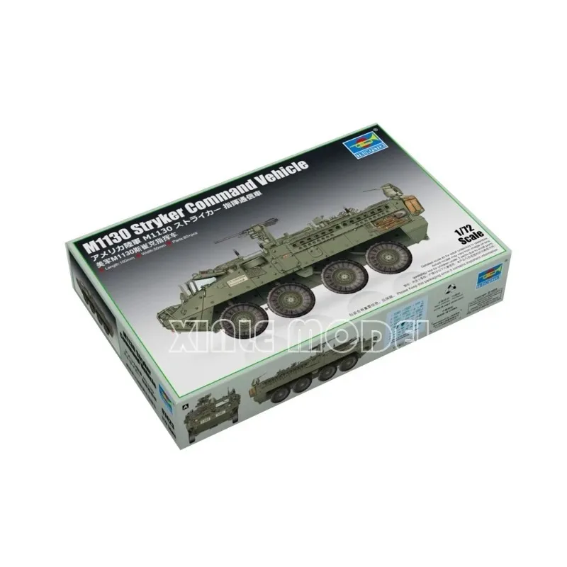 Trumpeter Kit modello carro armato assemblato in plastica 07423 M1130 Veicolo di comando Stryker 1/72