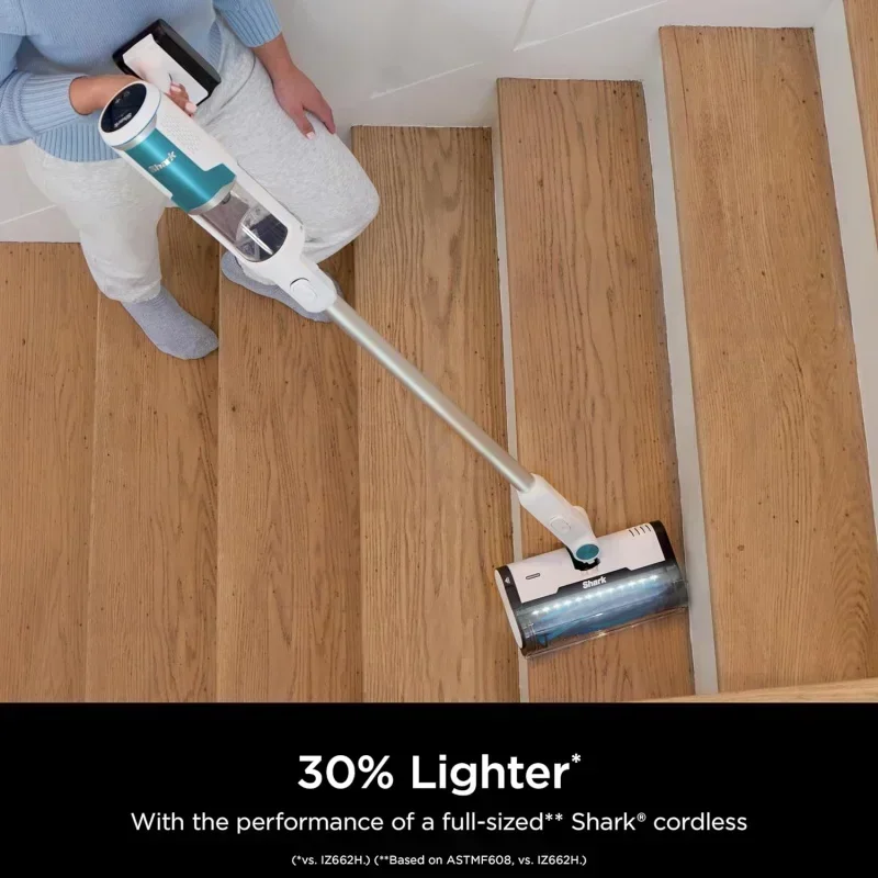 DD2Shark 깨끗한 빈 경량 무선 진공 청소기 HEPA 필터, 휴대용, 애완 동물 털용 스틱 진공, 카펫, 하드 바닥 BU3521