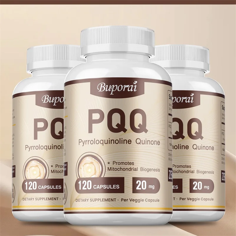 

PQQ Supplement - Mitochondrial Support, Helps Energy Boost, Promotes Heart, Brain Health, Cognitive Function