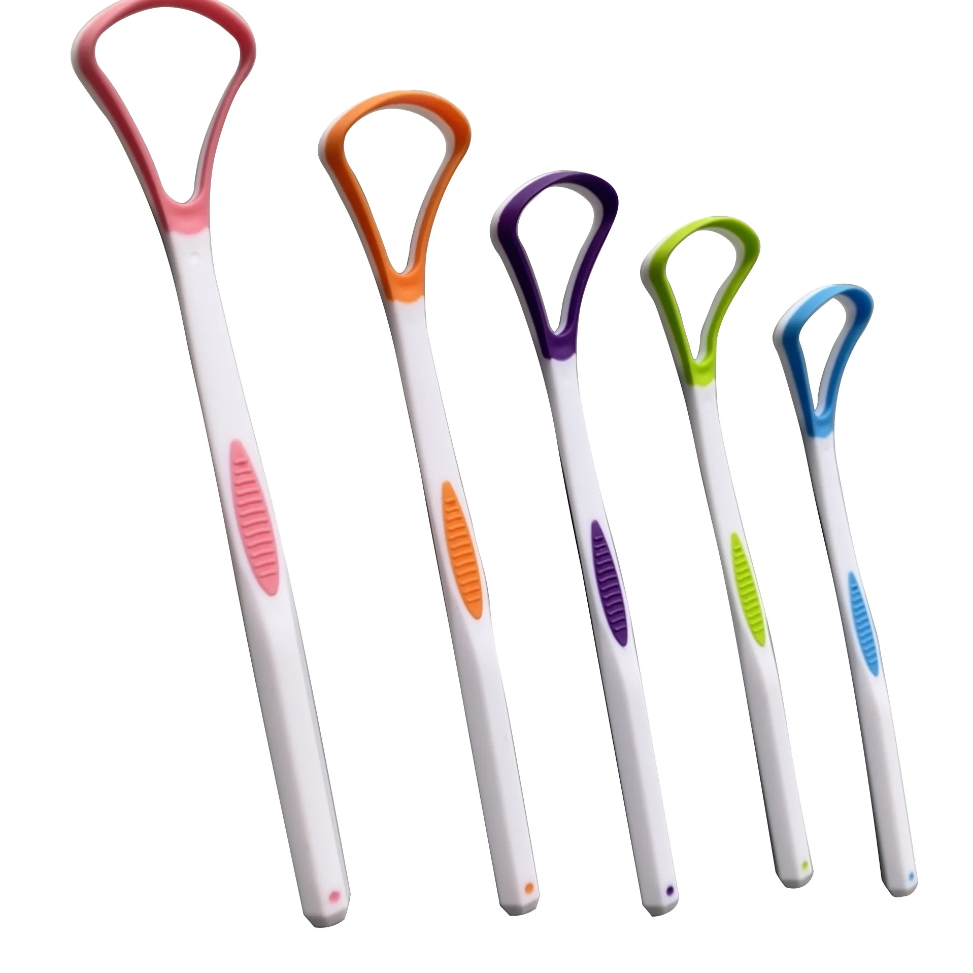 Raspador de língua para cuidados pessoais, limpador de revestimento de língua, elimina mau hálito, dupla face, utilizável, pacote familiar, higiene e saúde, 1 peça
