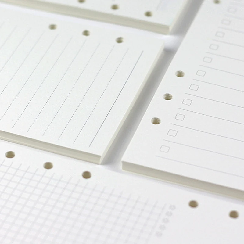 

225 Sheets A5 A6A7 45 Sheets Loose Leaf Notebook Refill Binder Inner Page Weekly Monthly To Do Line Dot Grid Inside Paper