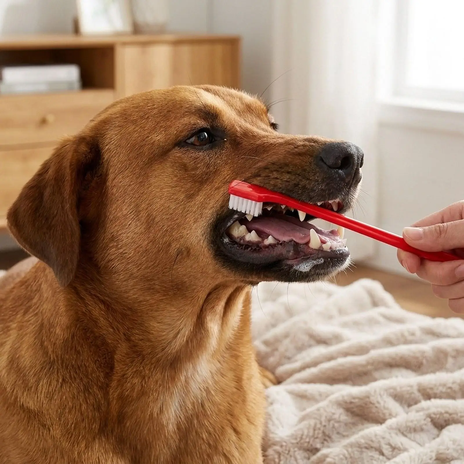 Soft Toothbrush Small Head Pet Tooth Brush Double Ended Gentle Gum Care for Dogs and Cats Travel Use