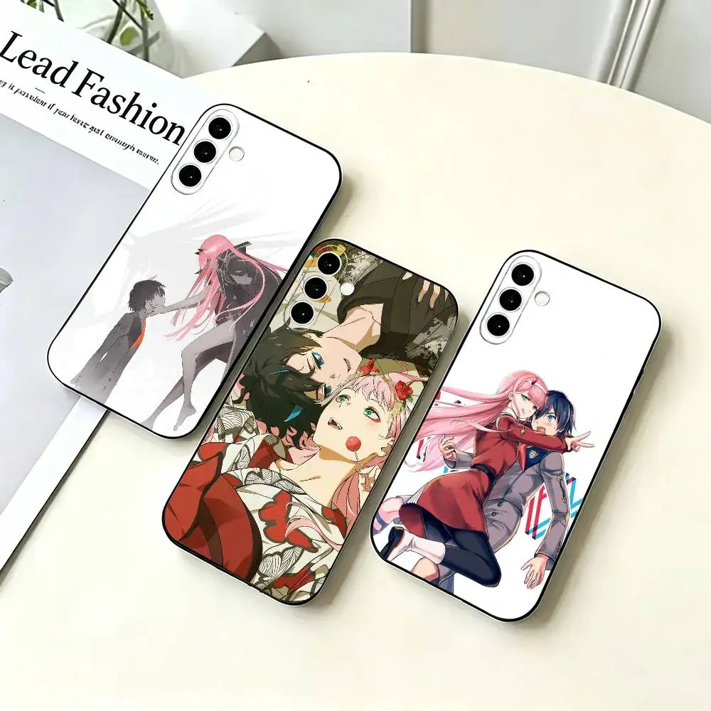 lovelyAnime D-Darling in the FranXXX Black Soft Silicone Phone Case for Samsung A73 20,21,22,31,32,52,53,72