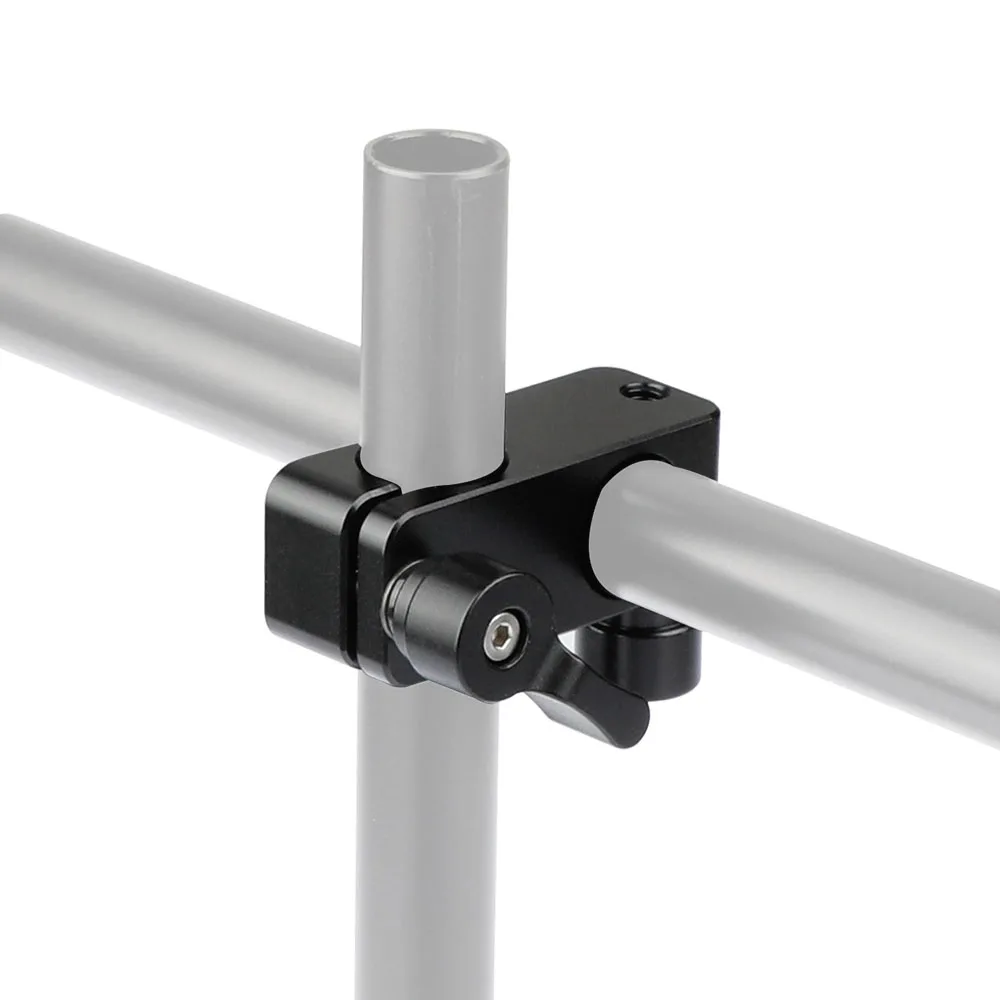 CAMVATE-abrazadera de varilla de 15mm, 90 grados para videocámara, cámara DIY, aparejos de abrazadera de riel de 15mm, accesorios de montaje de hombro