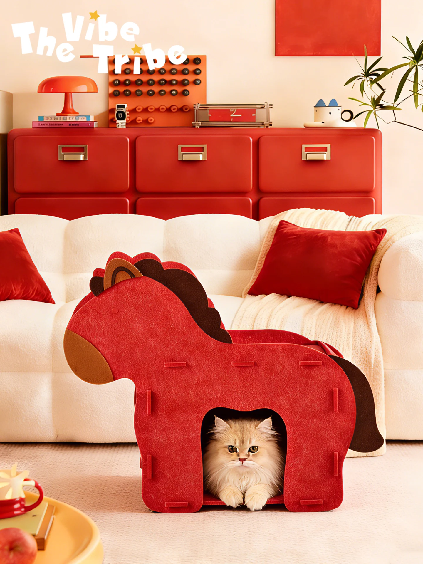 

Очаровательный маленький домик-гнездо в форме красного мультяшного домика, уникальный, праздничный, всесезонный, универсальный, обеспечивает тепло, дышащий, для дома и улицы