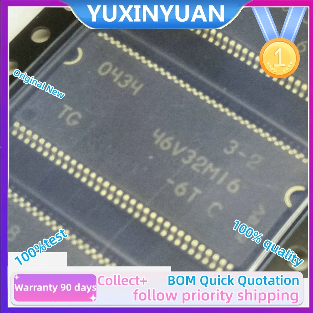 5pcs/lot MT46V32M16P-6T: 46V32M16 512 MB: x4, x8, x16 DDR SDRAM New Original 100%Test 