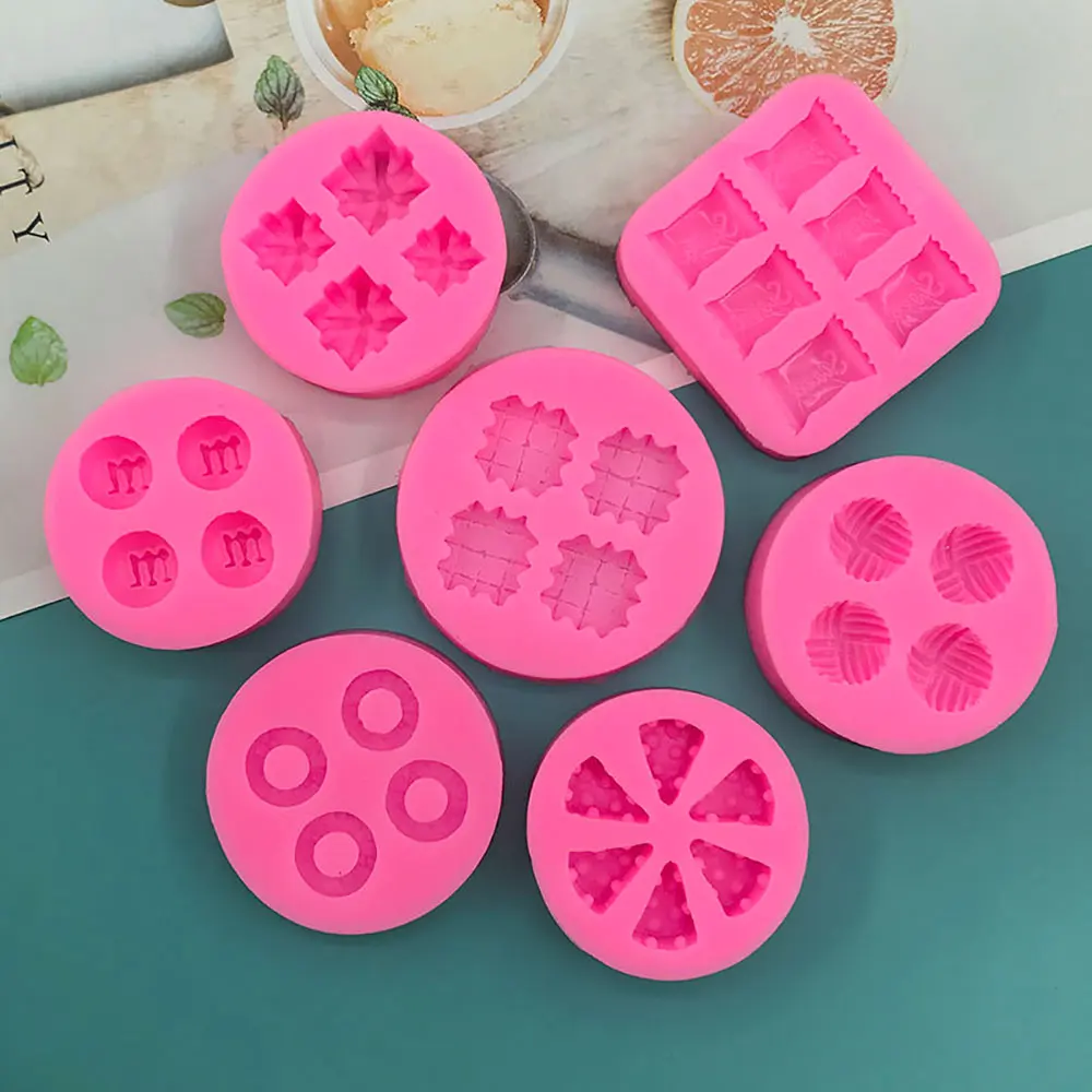 Silicone World DIY Candy Chocolate Cookies Food Shape Baking Silicone Molds Fondant Mold Cake Decorating Tools Wax Bottle Sugar