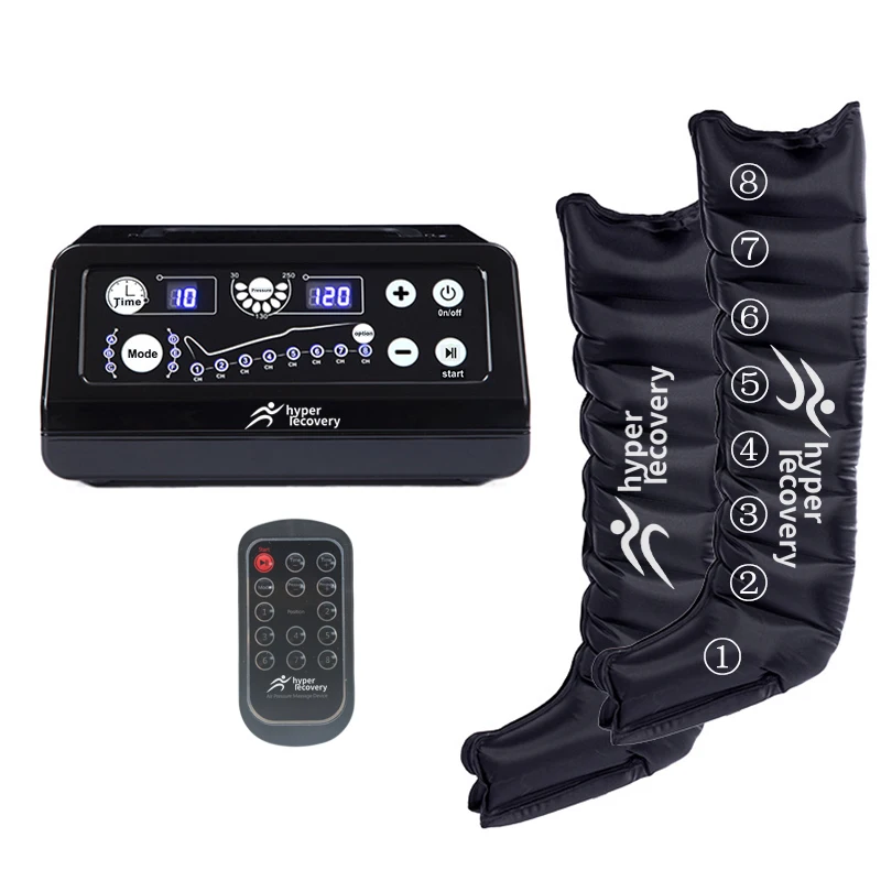 8 Chamber Leg Massager Air Promote Blood Relaxrehabilitation Physiotherapy Air Compression Therapy System Recovery Boots