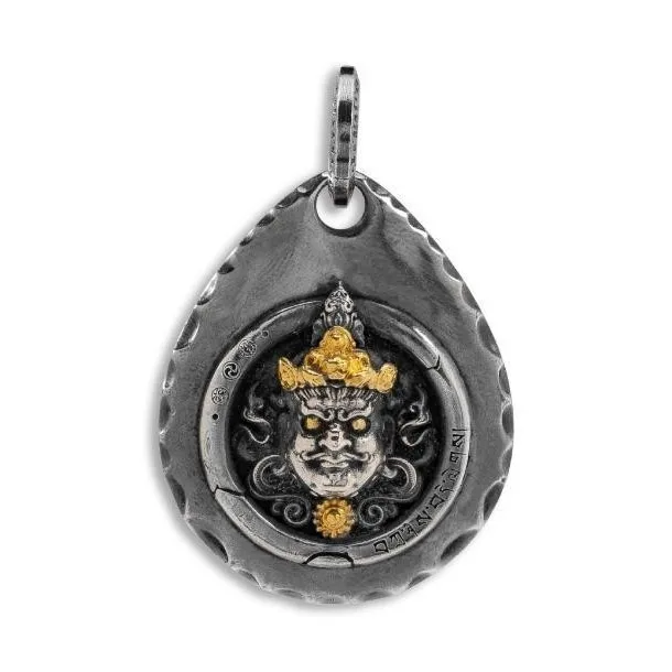 

Not Only Yellow God of Wealth Water Drop Cake Pendant Trendy Retro Versatile