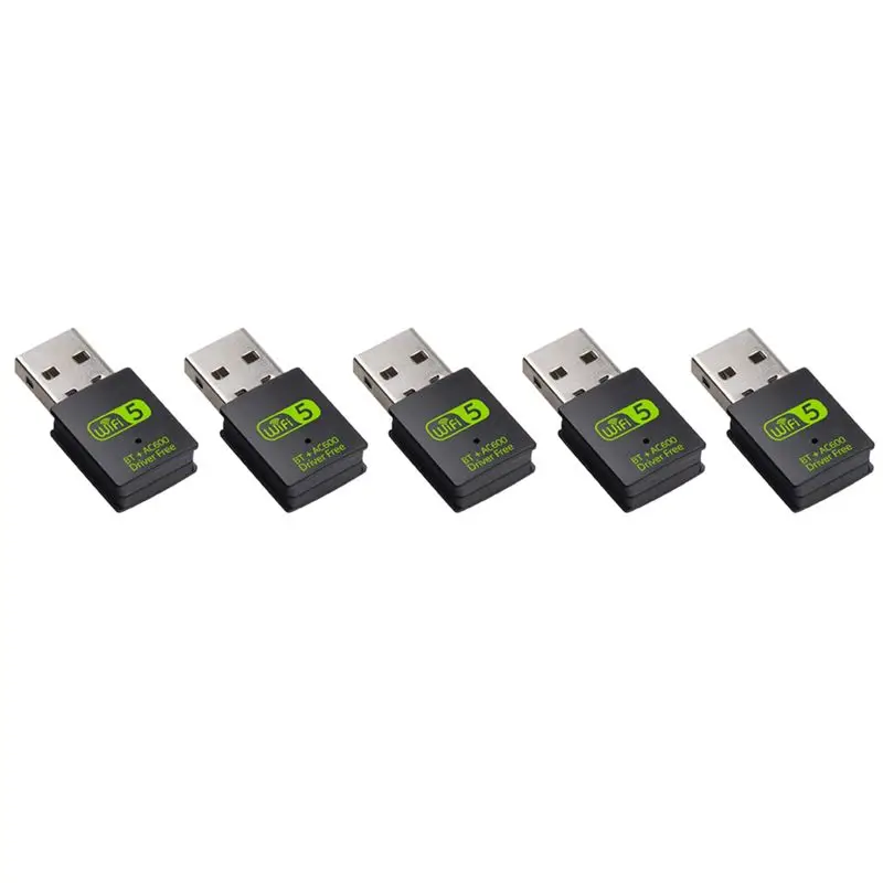 exquisite-5x-usb-wifi-bluetooth-アダプター、600mbps-デュアルバンドワイヤレスネットワーク外部レシーバー、pc-ラップトップ-デスクトップ用-wifi-ドングル