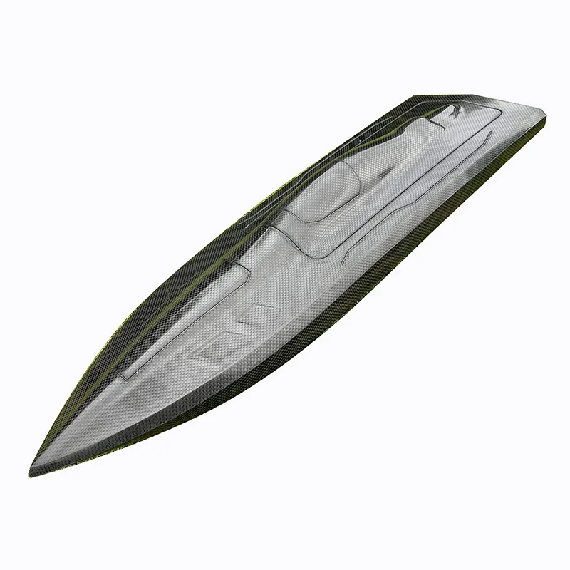 L650-W195-H118mm New Version of Carbon Fiber Small O Boat Hull, Extract Vacuum RC Speedboat/Brushless Electric Model Boat