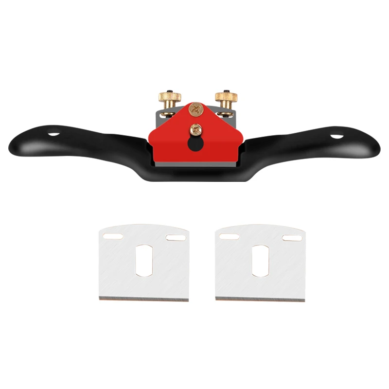 Adjustable SpokeShave Metal Replacement Blade Hand Plane Carpentry Trimming Planer Woodworking Hand Craft Tools