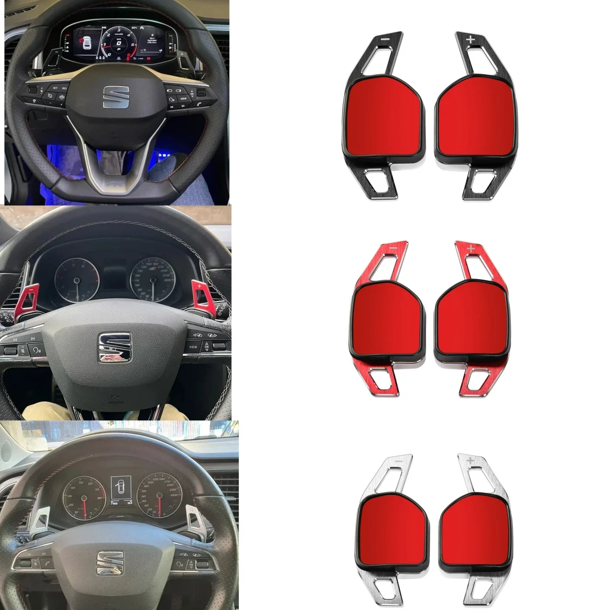 

Автомобильный руль DSG, удлинитель переключения передач, наклейки для Seat Alhambra Ateca Leon 5F FR Tarraco Ibiza 6P Cupra ST, аксессуары