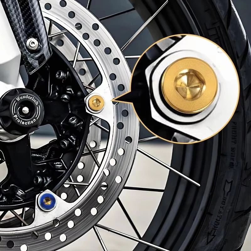 Baut Paduan Titanium Allen Hexagon Hex Socket Head Cap Bolt Sekrup Berwarna M5 M6 M8 untuk Headset Sepeda Rem Motor