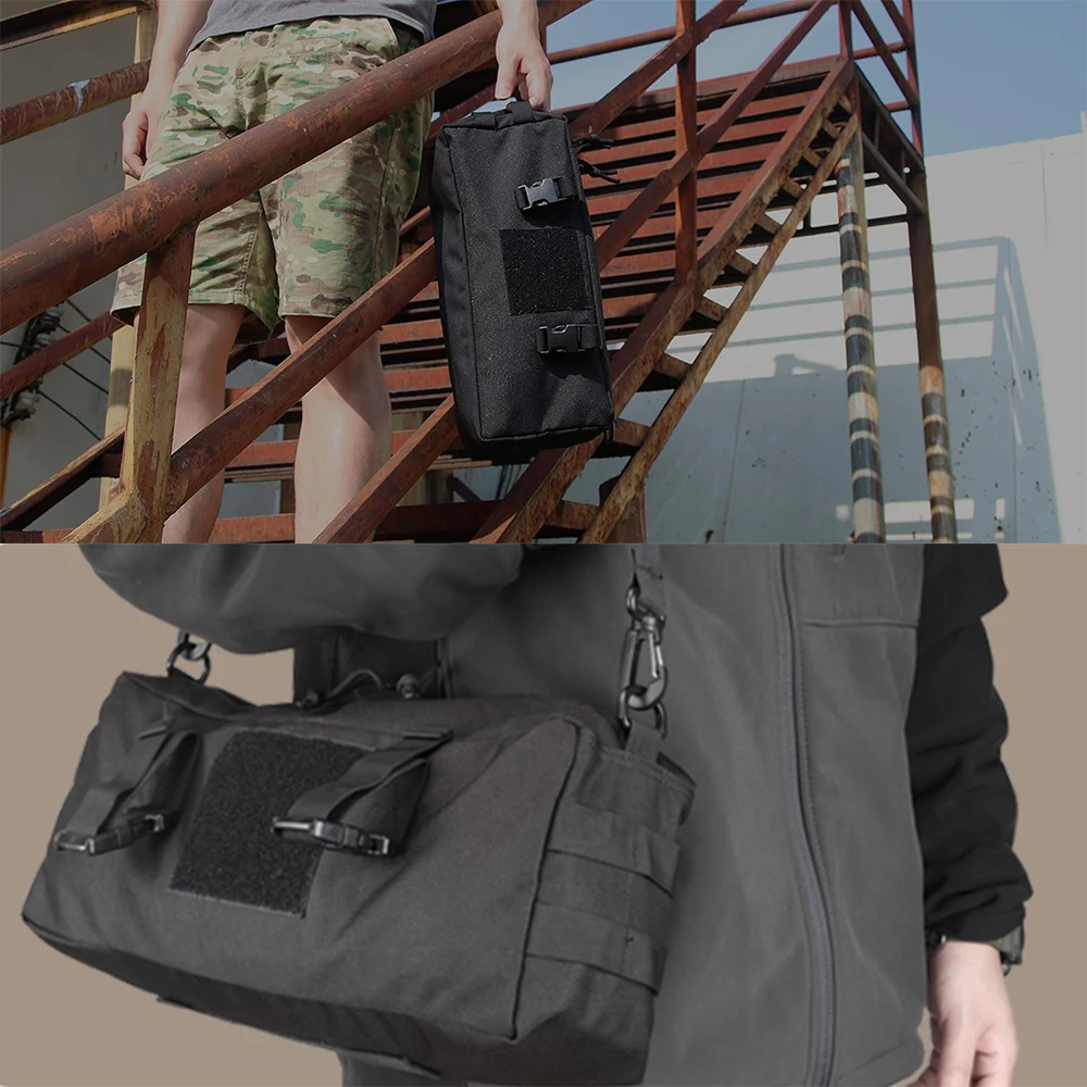 

Tactical Molle Organizer Bag, Multi-Functional Large Capacity Incremental Pouch With Shoulder Strap, Suitable For Outdoor Sports