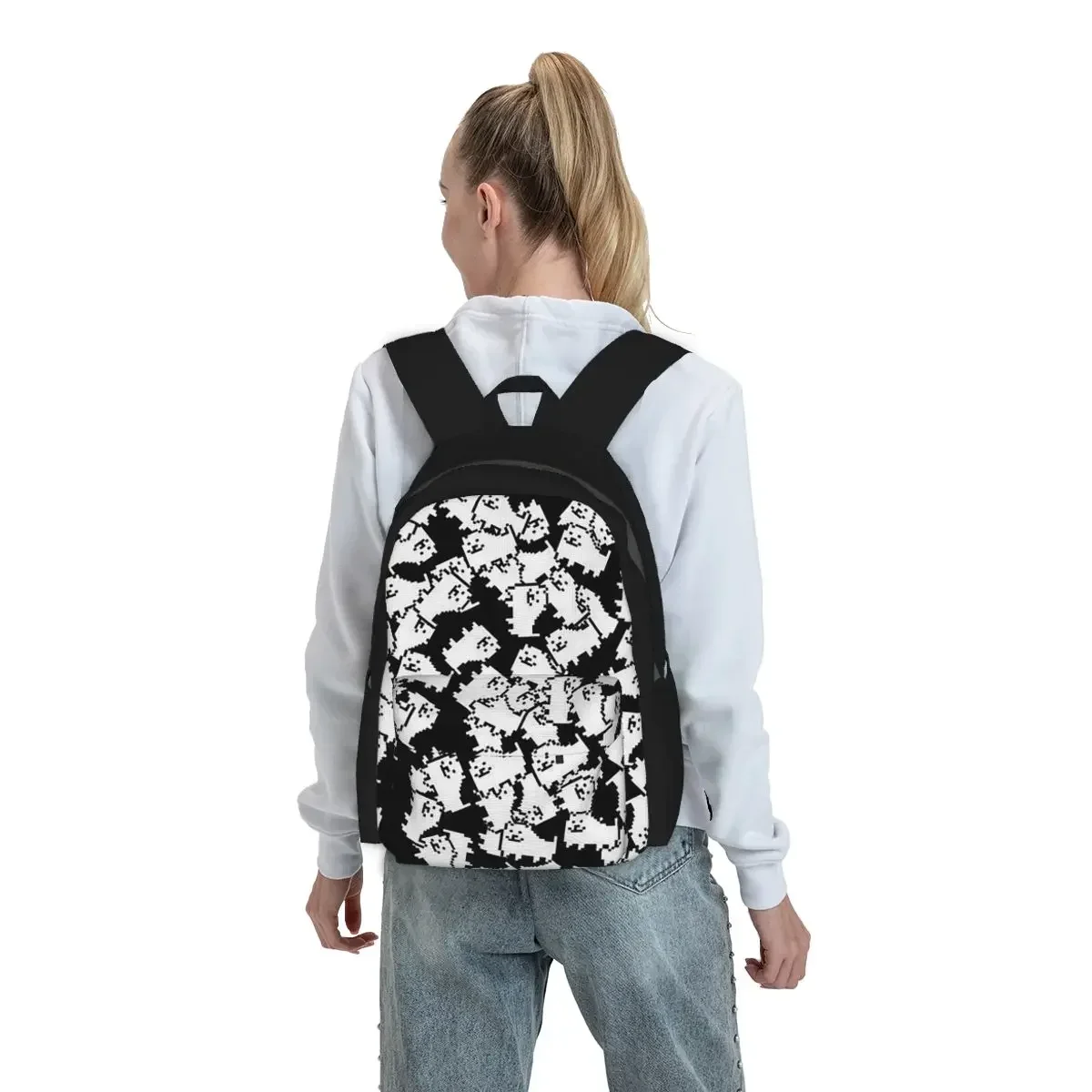 Undertale Annoying Dog Video Game Cute Backpack Student BookBag Children School Bag Laptop Shoulder Bags for Men Women
