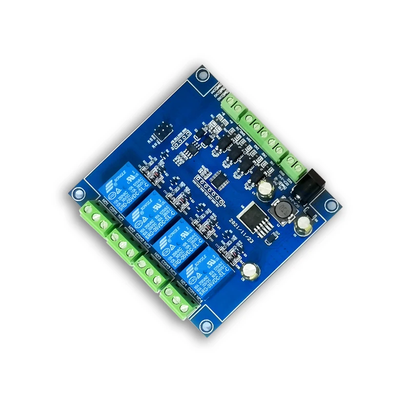 Modbus RTU Four-way Relay Module RS485/TTL UART 4-channel Input 4-channel Output