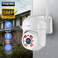 FUERS 5MP HD WiFi IP Camera Outdoor Wireless PTZ Security Home Security CCTV Surveillance Camera With Auto Tracking Mini Camera