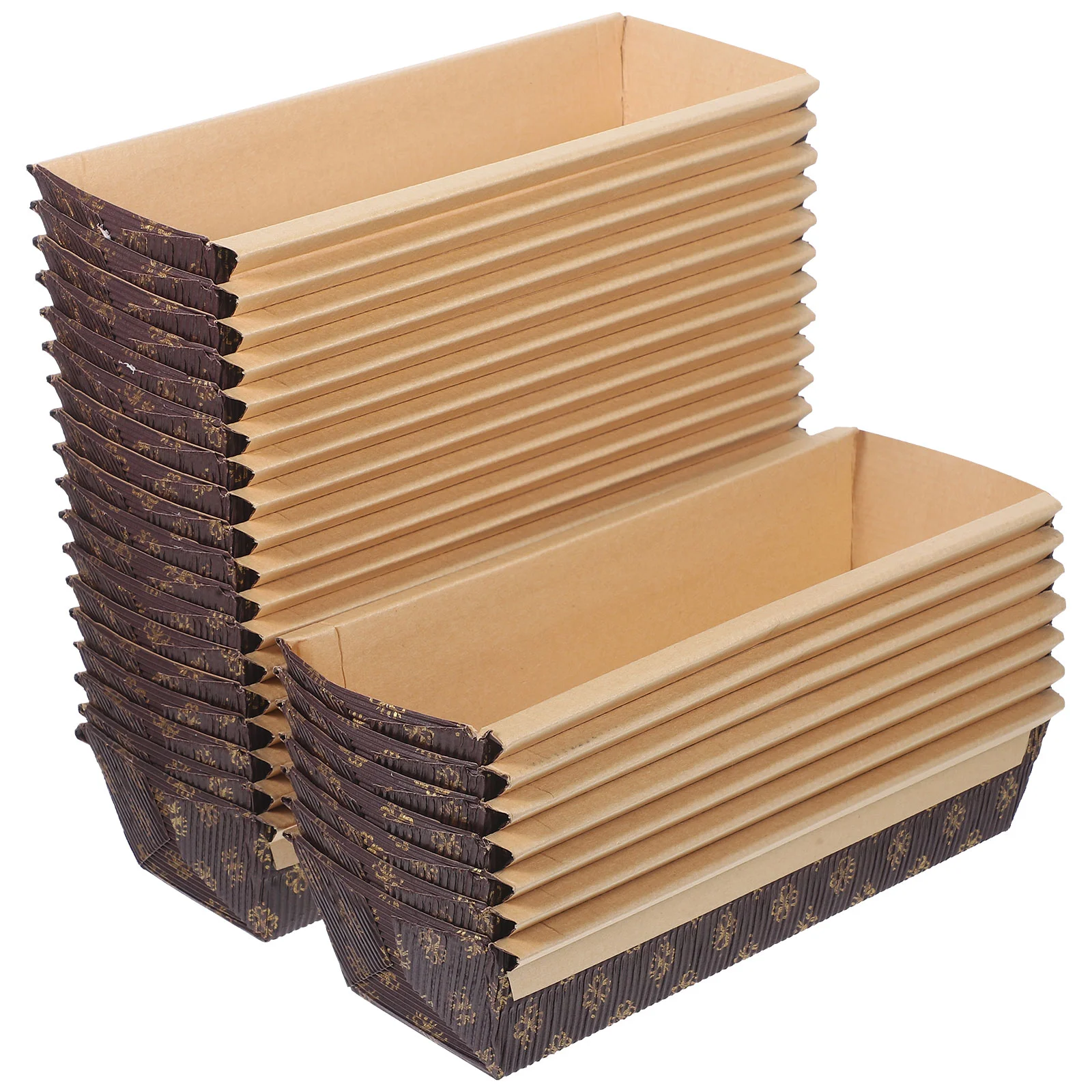 

25 Pcs Bread Tray Snack Container Plate Bake Containers Baking Small Loaf Pans for Paper Large