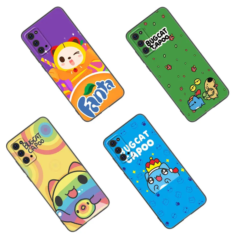 BugCat Capoo Animal Phone Case For Samsung Note 10 20 M04 M13 M32 M14 M15 M23 M33 M34 M42 M52 M53 M54 M55 5G M11 M12 M21 M31 M51