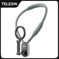 TELESIN soporte magnético para el cuello para teléfonos, soporte para el cuello para teléfono móvil, soporte para el cuello, correa para el pecho para teléfonos iPhone y Android